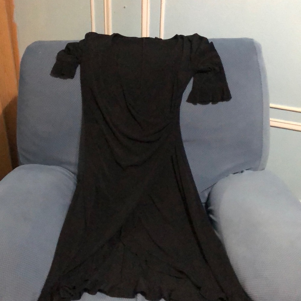Long black semi formal dress